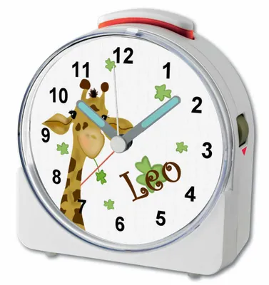 Produktbild von Kinder Wecker Motiv Giraffe Kinderwecker weiß