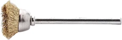 Image de Brosse boisseau miniature en laiton, filetée 18x0,1mm Lessmann