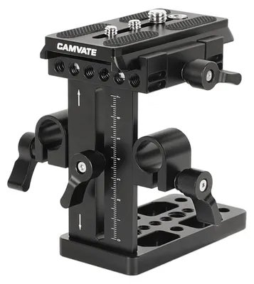 Produktbild von Schnellwechselplatte mit 15 mm Railblock - DSLR-Kamera Befestigung - Schultermontage