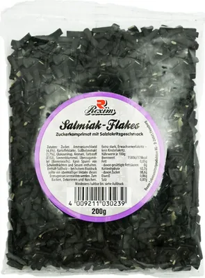 Produktbild von Rexim Salmiak Flakes, 200 g Tüte