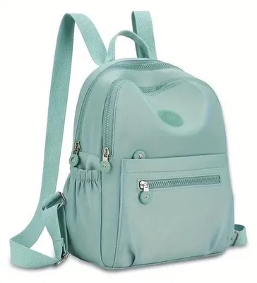 Image de Grand cartable, sac de voyage tendance, en nylon léger, sac à dos d'école polyvalent avec plusieurs compartiments, cartable, 32 × 13 × 27 cm