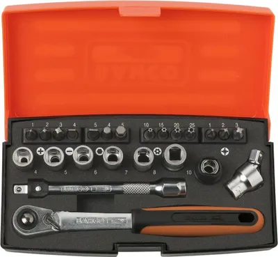 Produktbild von BAHCO Steckschlüssel Satz 1/4" 24-tlg. SL24