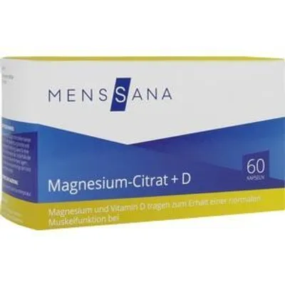 Image de Magnesiumcitrate + D Menssana, capsules, 60 pièces