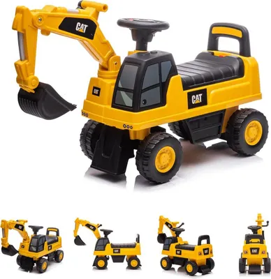 Obrázek produktu pro Chipolino dětské autíčko CAT Excavator s lopatou s úložným prostorem od 12 měsíců žluté