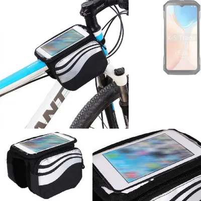 Produktbild von K-S-Trade Rahmentasche Fahrrad-Halterung kompatibel mit Doogee V30 Pro Rahmenhalterung Fahrrad Handyhalterung Fahrradtasche Handy Smartphone Halterung