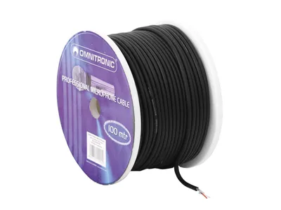 Produktbild von OMNITRONIC Mikrofonkabel 2x0,22 100m sw