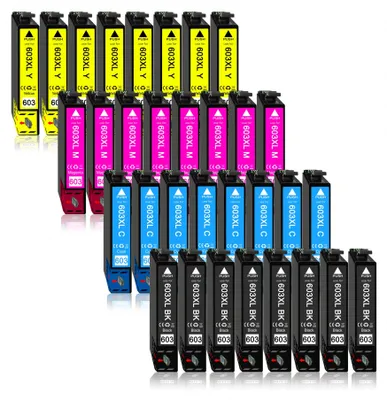 Produktbild von 32er Sparpack ersetzt Epson 603XL (603) Druckerpatronen im Multipack
