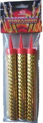 Obrázok produktu pre Fontána párty zlatá 40 sek 12 cm 3 ks