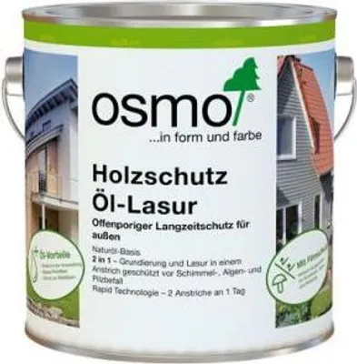 Produktbild von Osmo Holzschutz Öl-Lasur Quarzgrau 0,75 l - 12100284