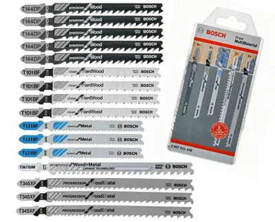 BOSCH Brzeszczot T Multimaterial 15-teiliges Set