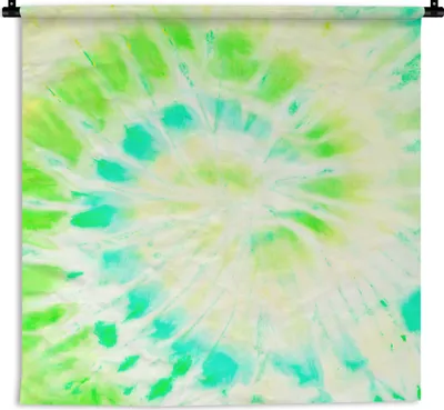 Produktbild von MuchoWow® Wandteppich Wandbehang Sommer - Krawattenfärbung - Weiß 150x150 cm Tapisserie Dekoration Wandtuch - Wohnaccessoires - Modernes