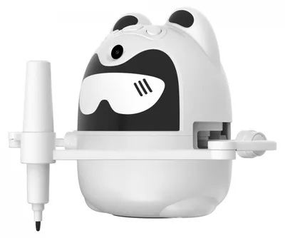 Produktbild von Zimilo Intelligenter Malroboter für Kinder, Interaktiver Zeichenroboter mit KI-Sprachführung, Automatische Lernmaschine Spielzeug Geschenk, Weiß
