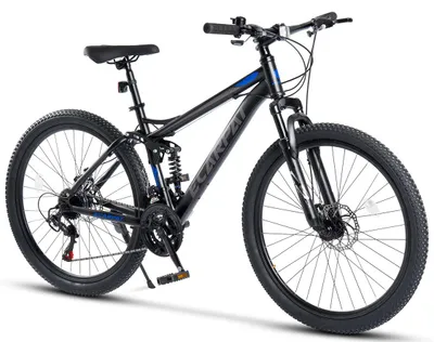 Zdjęcie produktu dla Rower górski (MTB) o średnicy kół 27,5 cala, 21 biegów Shimano, hamulce tarczowe (dwa na przód i dwa na tył), obręcze dwuścienne