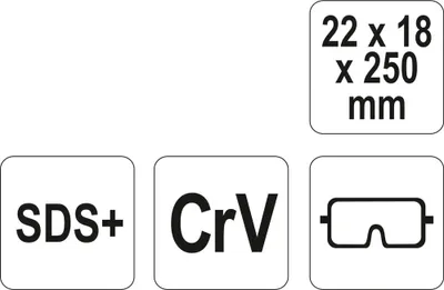 Produktbild von YATO Durchtreiber YT-4722 250mm Chrom-Vanadium-Stahl