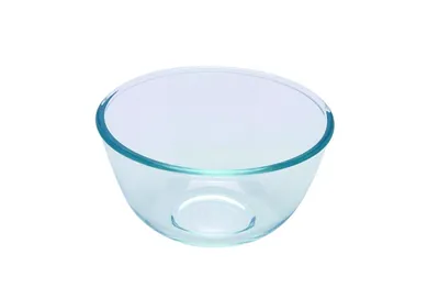 Produktbild von Pyrex Set mit 2 klassischen runden Glasschüsseln, ofen- und mikrowellengeeignet, 0,5 l, transparent