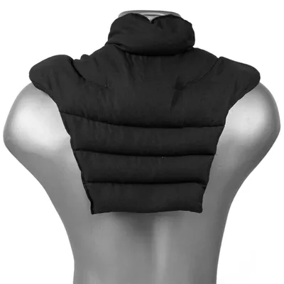 Produktbild von Nackenhörnchen HWS - Nacken + Schultern + Rücken - schwarz - Leinsamenkissen - Nackenkissen Wärmekissen - Nacken Kissen, Leinsamen, schwarz