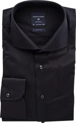 Produktbild von Profuomo slim fit overhemd, fine twill, zwart