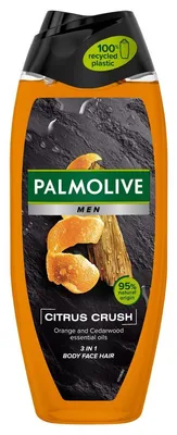 Image de Palmolive Gel douche Men Citrus Crush 500ml 3en1 corps visage cheveux