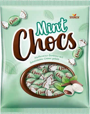 Zdjęcie produktu dla Storck - Kolorowy świat - Miętowe czekoladki - worek 425g