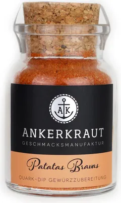 Immagine prodotto di Miscela di spezie Ankerkraut Patatas Bravas in barattolo di sughero 90 g di cagliata di patate
