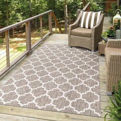 Obrázok produktu pre Terasa s geometrickým vzorom – 80/150 cm – béžová