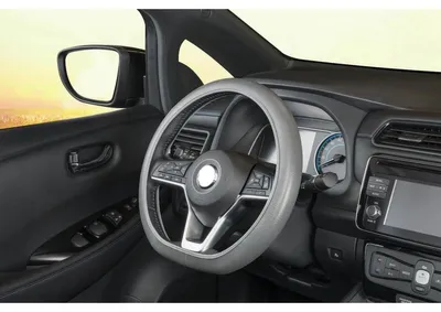 Immagine prodotto di Rivestimento per volante in Pelle finta - Universale 37-38 cm - Nero-grigio
