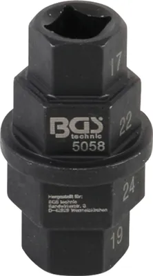 Produktbild von BGS 5058 Motorrad-Spezialeinsatz, 17-19-22-24 mm, 10(3/8)