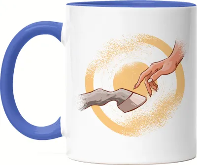 Produktbild von Pferd Tasse Blau Pferdehufe Hand Pferdeliebhaber Reiterin Pferdeflüsterer Reiten Pony Hobbie Liebe Freiheit