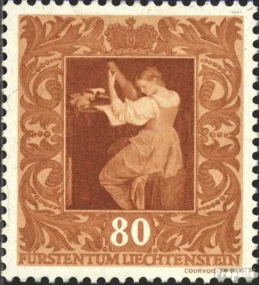 Produktbild von Briefmarken Liechtenstein 1949 Mi 274 postfrisch Gemälde