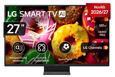 Produktbild von LG 27LB70006LA, 68,6 cm (27"), 1920 x 1080 Pixel, LED, Smart-TV, WLAN, Schwarz