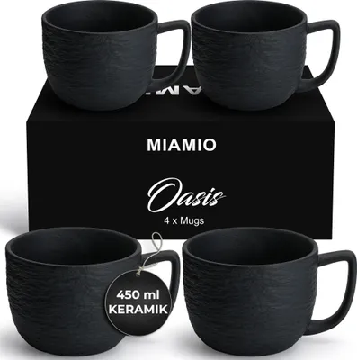 Produktbild von MIAMIO - 4er Kaffeetassen Set aus Keramik Kaffeebecher  - Oasis Collection