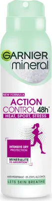 Immagine prodotto di Garnier Deodorante Minerale Spray Azione Controllo 48h - Sport, 150ml