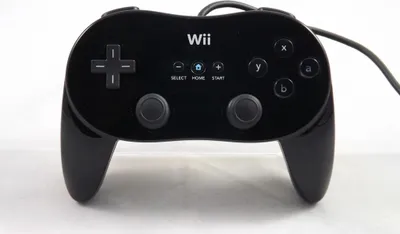 Productafbeelding van Originele Nintendo Wii Classic Pro Controller Gamepad, zwart