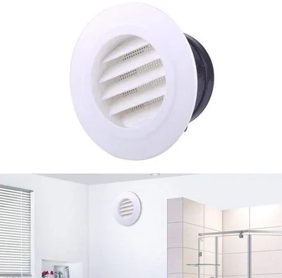 Productafbeelding van Ventilatierooster Wit - Ventilatierooster Rond - Afzuigventiel - Luchtklep - 75-200 mm - Kunststof - Luchtrooster