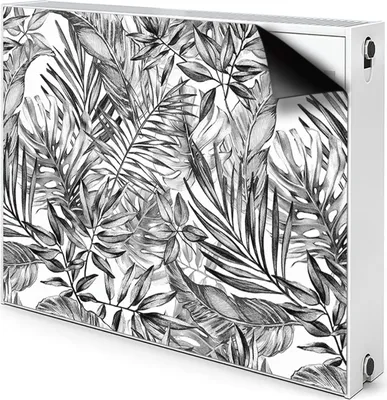 Produktbild von Magnet Radiator Magnet Mat Heizkörper Heizung Verkleidung Abdeckung 80x60 cm  - Skizze, Monstera
