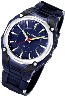 Produktbild von Calypso Herren Uhr Analogico K5560/3 Kunststoff Armbanduhr dunkelblau UK5560/3