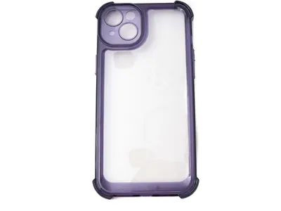 Produktbild von Schutzhülle stoßfest aus TPU in Lila Transparent Hülle für iPhone 14 Plus