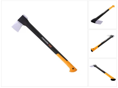 Zdjęcie produktu dla Fiskars 1015642, Siekiera jednostronna, Łuparka, Plastik, 1 szt., Stal, Czarny, Żółty