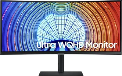 Produktbild von Samsung LS34A650UXU, 86,4 cm (34"), 3440 x 1440 Pixel, UltraWide Quad HD, LED, 5 ms, Schwarz