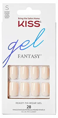 Produktbild von KISS Künstliche Fingernägel Gel Fantasy Nails - Creamy 28 Stück