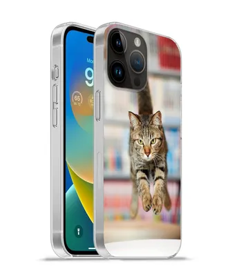 Produktbild von MuchoWow® Handyhülle Schutzhülle Hülle für Apple iPhone 14 Pro Max Katze - Frühling - Stuhl Silikon Softcase Handy Hülle - Hardcover