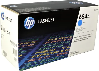 Productafbeelding van HP 654A - Cyaan - origineel - LaserJet - Toner cartridge (CF331A)