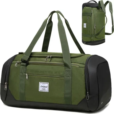 Produktbild von Laripwit 40L Sporttasche Herren mit Schuh- & Nassfach, Wasserdicht & Leicht, Armeegrün