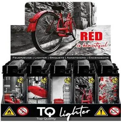 Produktbild von Reibrad-Motivfeuerzeug Feuerzeuge Feuerzeug 50er Red Beautyful