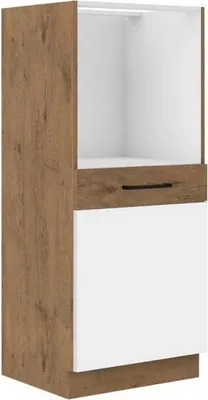 Immagine prodotto di Mobile da cucina per forno da incasso 60 cm ZHILAN 1 - rovere lancelot / bianco lucido