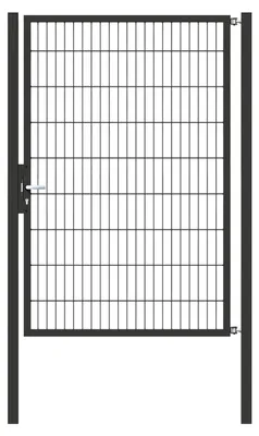 Produktbild von Alberts Einzeltor Flexo mit Zubehör, zum Einbetonieren, anthrazit, Breite 125 cm, Höhe 180 cm