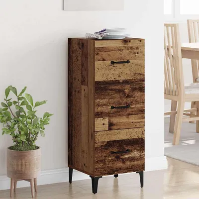 Produktbild von vidaXL Sideboard Altholz 34,5 x 34 x 90 cm Holzwerkstoff