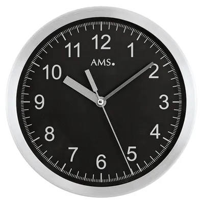 Produktbild von AMS Funk-Wanduhr, Funkwerk, D20x4cm, 5911