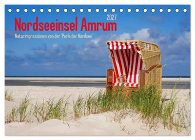 Produktbild von Nordseeinsel Amrum (Tischkalender 2027 DIN A5 quer), CALVENDO Monatskalender