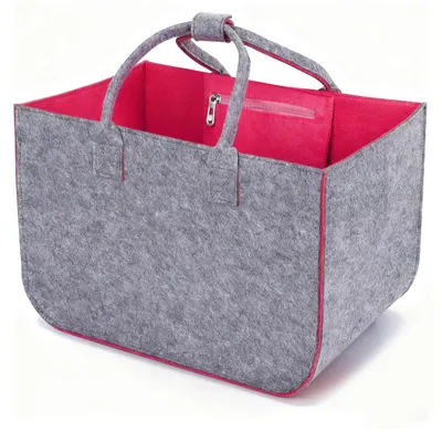 Produktbild von Cozary Filztasche Einkaufstasche 30L, Groß Filztaschen Shopper mit Reißverschlus